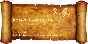 Kozma Graciella névjegykártya